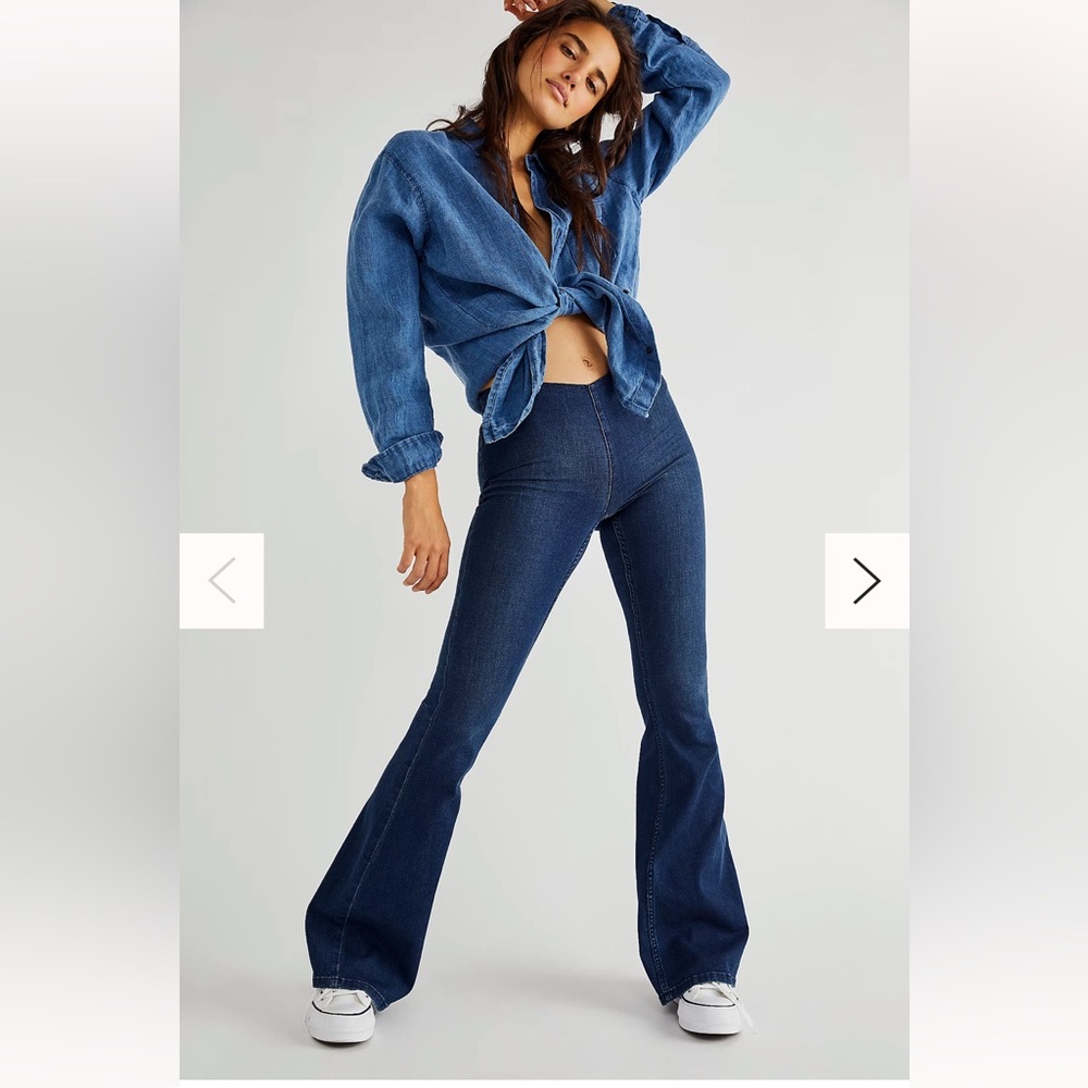 Free People Penny Pull-On Flare Jeans, new with tags, size 27